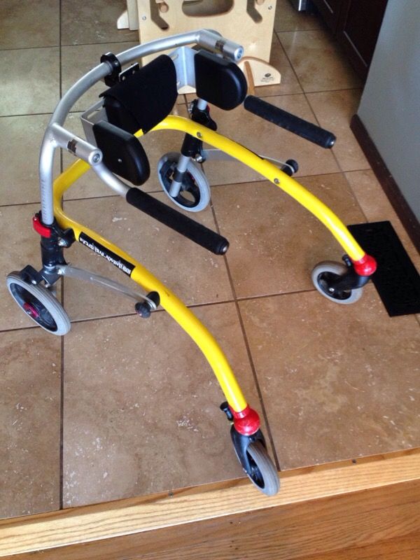 Crocodile Gait Trainer Pediatric Posterior Walker, Snug Seat Crocodile