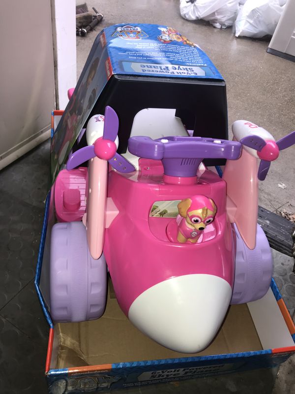 skye paw patrol ride on car