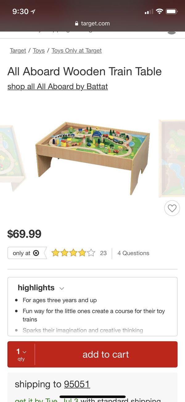 Brand New Sealed Wooden Train Table For Kids In Union City 30sold