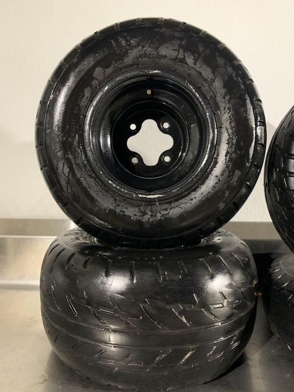 Atv Kawasaki kfx 400 Suzuki ltz 400 rims and tires for Sale in Fort