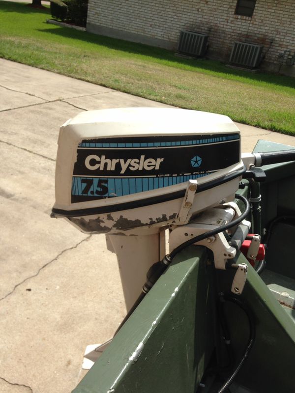 Chrysler 7.5 hp outboard boat motor for Sale in Friendswood, TX OfferUp