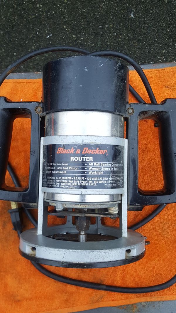1 1/2hp black and Decker router for Sale in Lynnwood, WA OfferUp