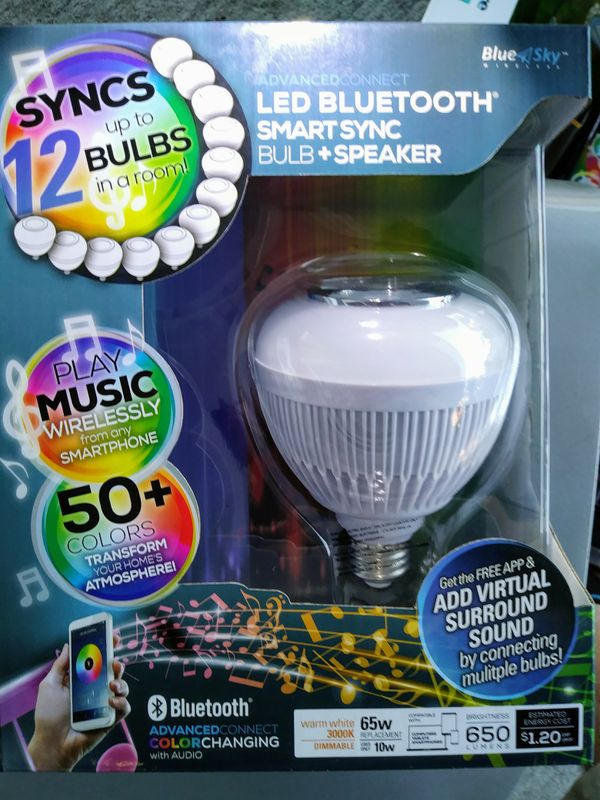 blue sky bluetooth bulb