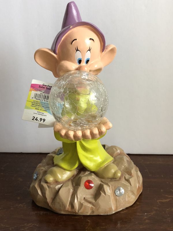 dopey solar garden statue