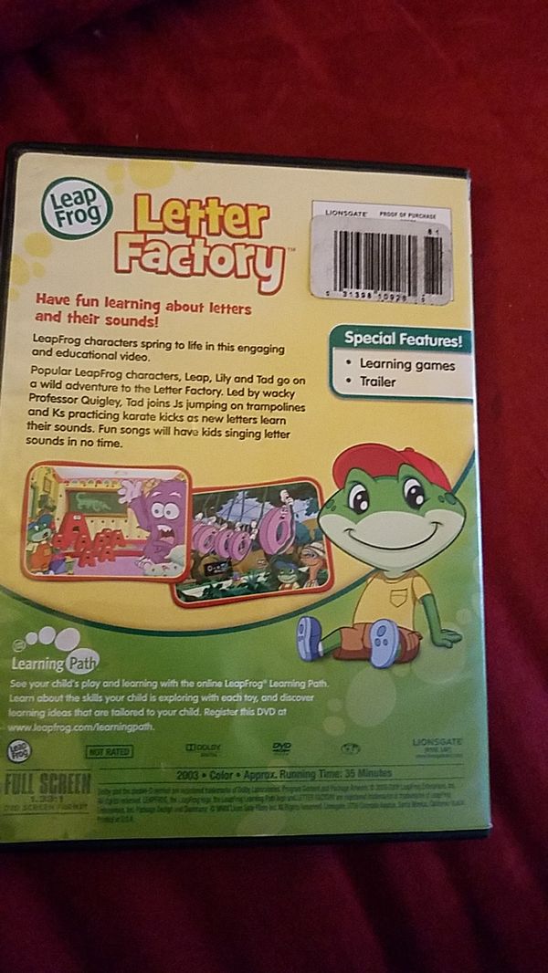 walmart leapfrog letter factory dvd walmart leapfrog letter factory dvd