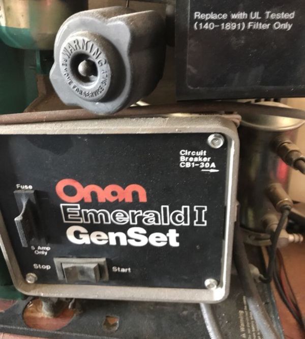 RV Generator; Onan Emerald Plus GenSet 4000; 4KW, Excellent Condition