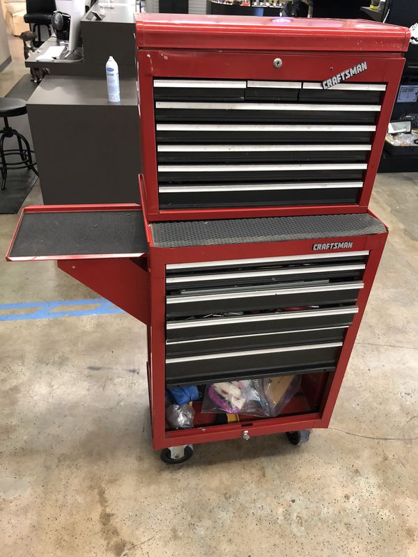 Craftsman tool box 13 drawer full of tools hammers wrenches etc etc 5ft