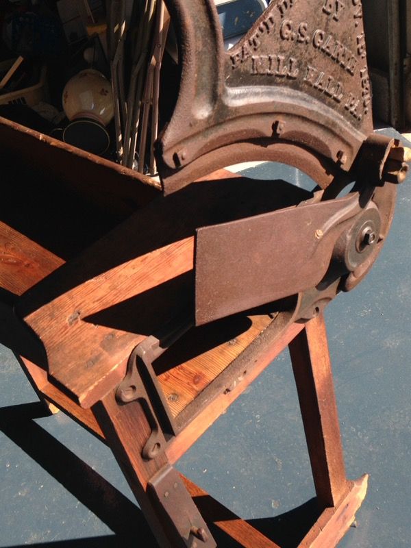 Antique Broom Straw cutter, "Garth" Mill Hall Pa for Sale in Somerset