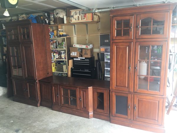 solid cherry entertainment center