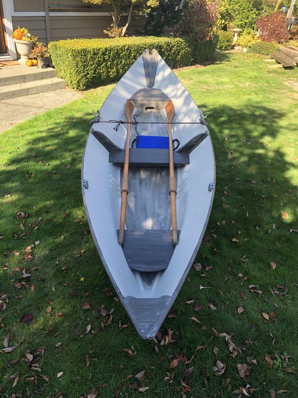 Hand crafted Gloucester Dory. Wooden boat. Row boat for 