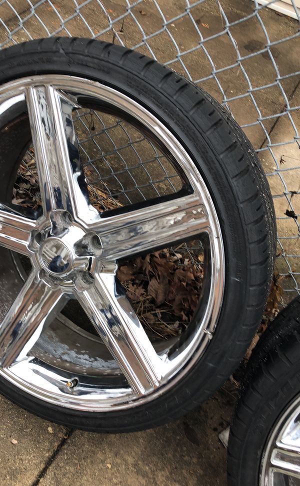 22 inch Iroc chrome wheels/rims and tires 5 lug bolt pattern 5x120 for