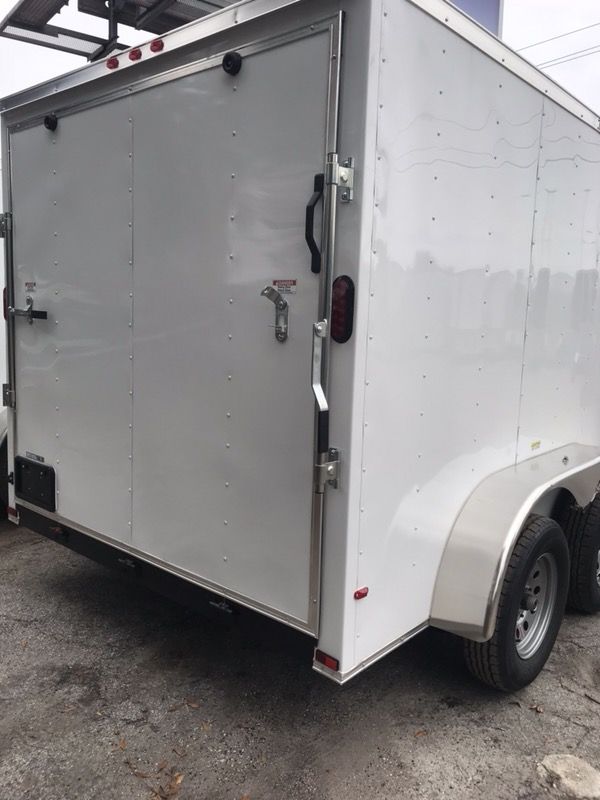 7x12 Tandem axle Enclosed trailer for Sale in Tampa, FL OfferUp
