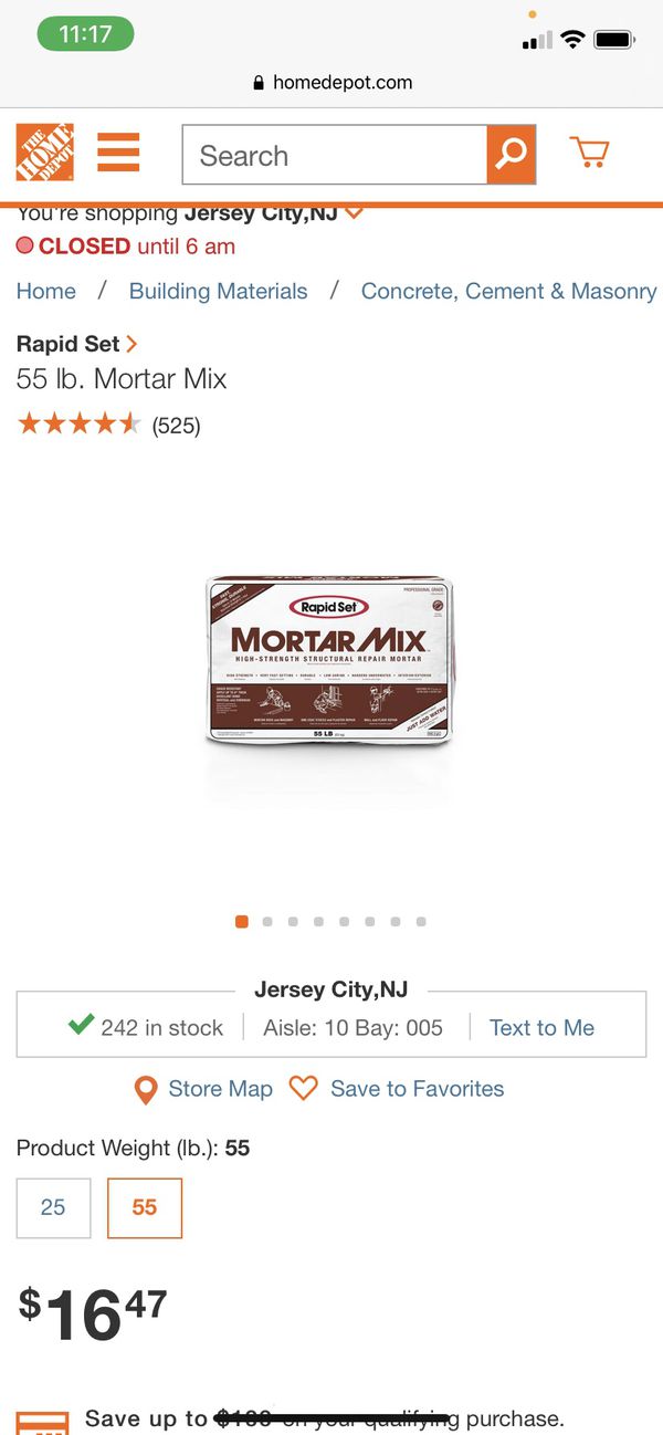 Rapid set Mortar Mix for Sale in Jersey City, NJ - OfferUp