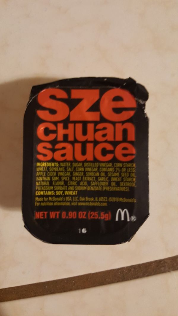 Mcdonalds Szechuan brand new Rick and Morty Mulan sauce for Sale in Clovis, CA OfferUp