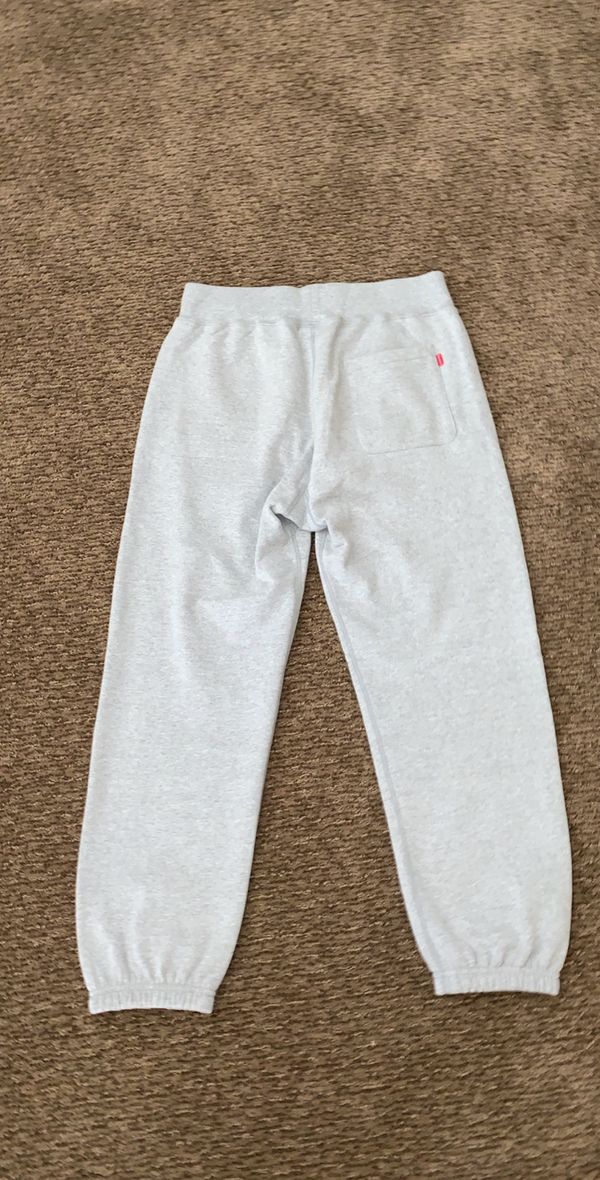 supreme grey sweatpants