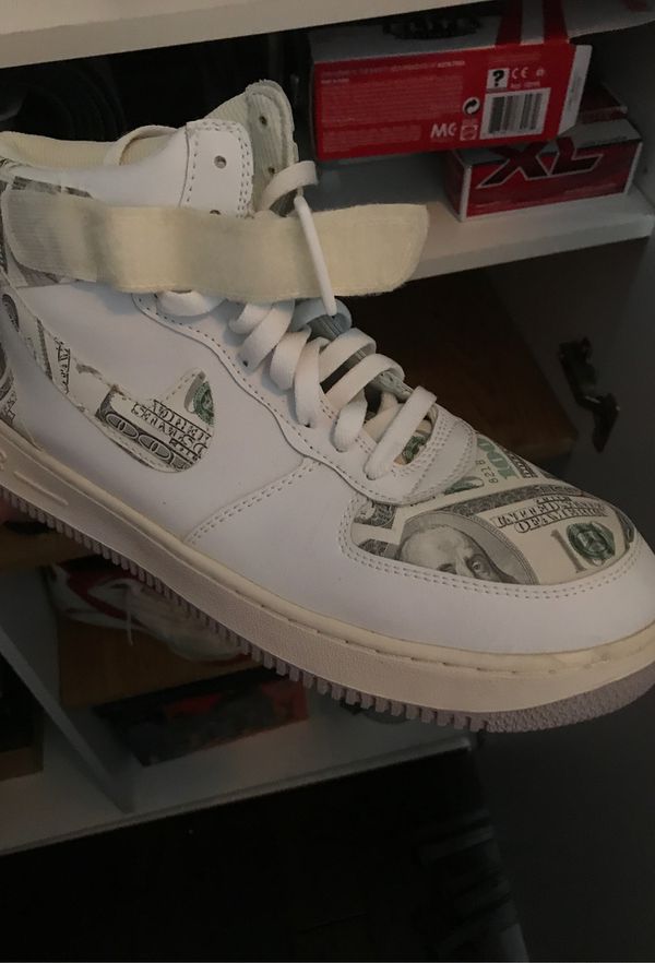 Air Force ones $100 bill custom wrapped sz 11 for Sale in Aloma, FL ...