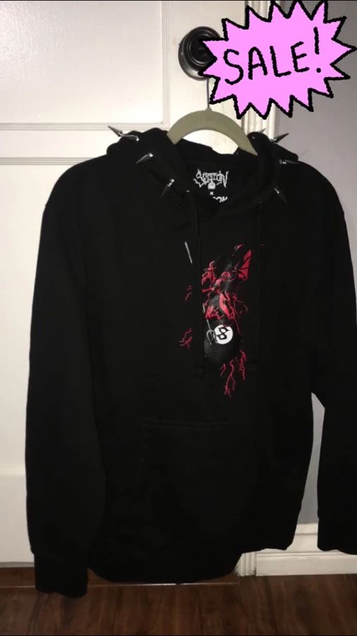 section 8 hoodie with spikes