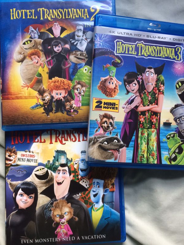 Hotel Transylvania’s 1,2 and 3 complete collection all for $30 Disney ...