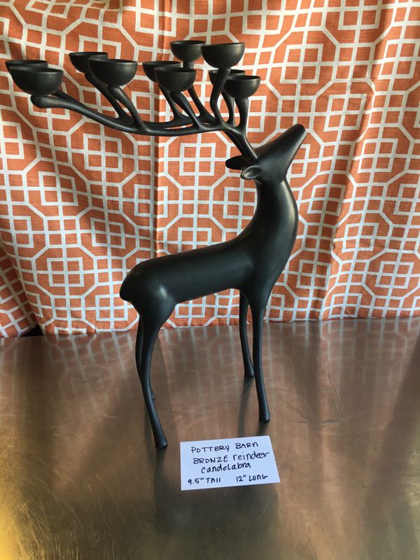 Pottery Barn Bronze Reindeer Candelabra for Sale in Portland, OR OfferUp