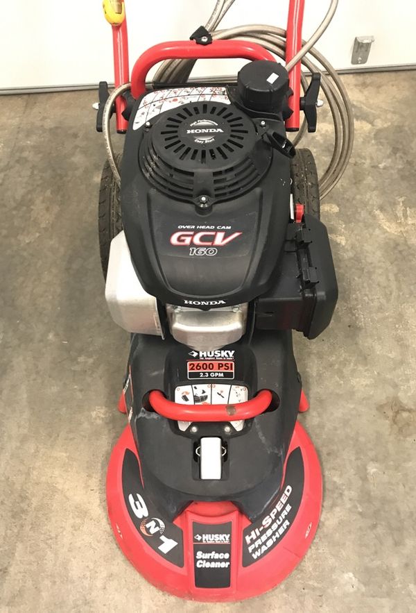Husky 2600 psi 2.3GPM HISpeed Pressure Washer/Surface Cleaner for Sale