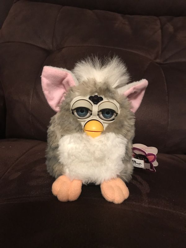 1998 Vintage Original Furby Gray with Blue Eyes model 70-800 mint ...