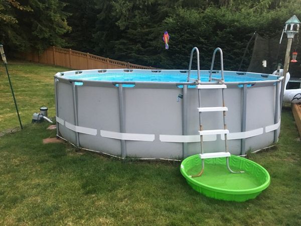 Intex 16x48 Ultra Frame Pool Full Set w/Saltwater System & Solar for ...