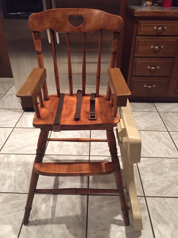 Vintage Fisher Price wooden high chair for Sale in Slidell, LA - OfferUp