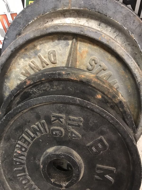 Home Gym Voit Olympic Weights Inlcudes 235lb & 225lb Olympic plates