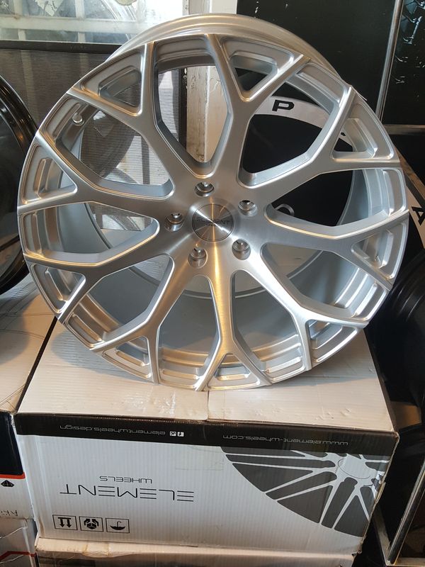 ELEMENT EL99 WHEEL 20X9 5X120 BRUSHED SILVER 999 WE FINANCE for Sale in