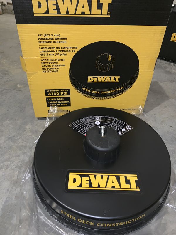 Dewalt “18”in pressure washer surface cleaner. QEP 700xt “7”in tile wet