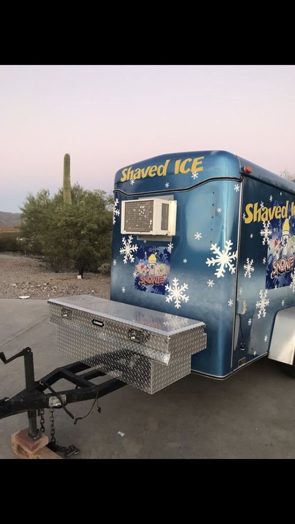 Shaved Ice Trailer Concessions Truck Food Snow Cone Machine for Sale in