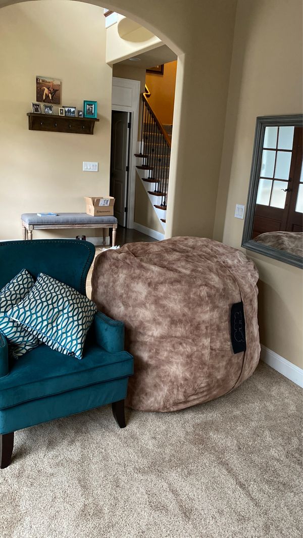 LoveSac SuperSac with micro suede cover giant beanbag chair for Sale