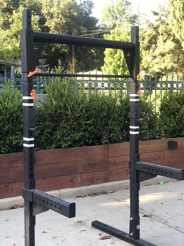 Rogue Fitness Squat Rack with Extension uprights, Spotter ...