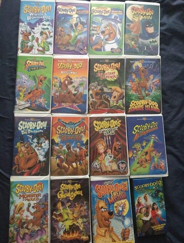 Lot Of 16 Scooby-Doo VHS Movie Tapes VGC, Whats New, Hollywood, Zombie ...