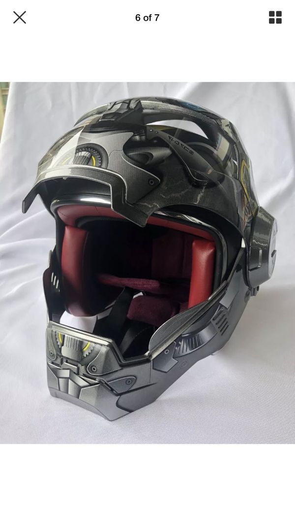 Bumblebee transformers style Motorcycle helmet large for Sale in Spring, TX - OfferUp