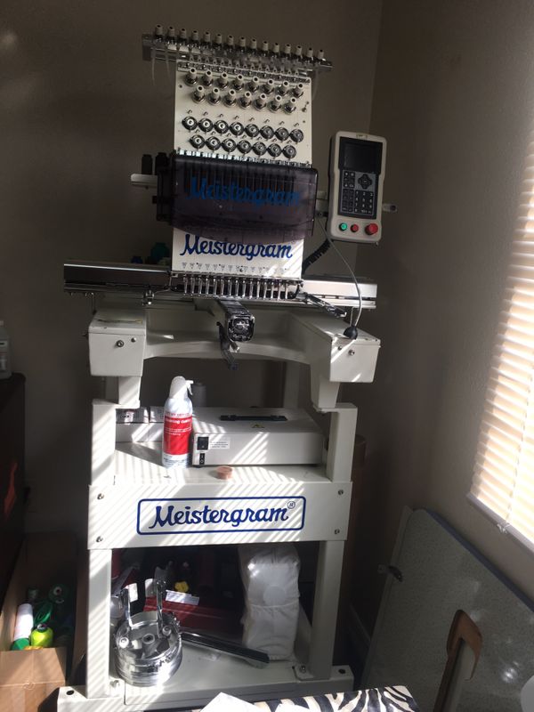 15 needle meistergram Embroidery machine for Sale in Zephyrhills, FL ...