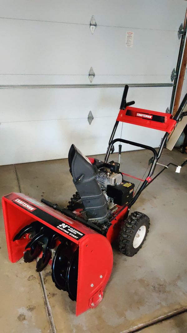 Craftsman 24 inches snow blower with electric start for Sale in Hanover