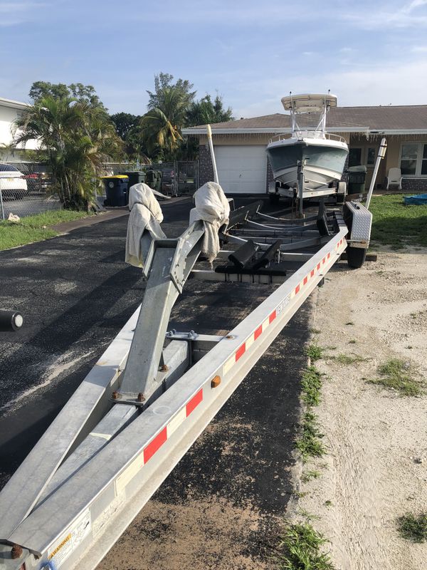 3234Ft Triple Axle Aluminum Boat Trailer for Sale in Fort Lauderdale