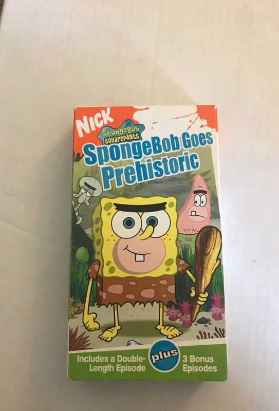 SpongeBob Squarepants VHS SpongeBob Goes Prehistoric for Sale in Garden ...