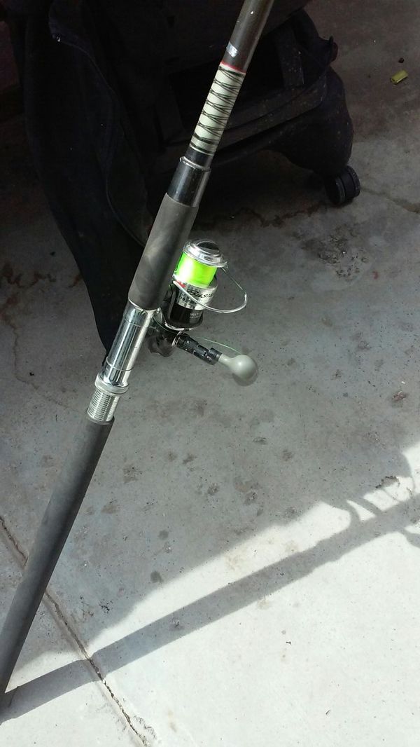 11 foot diawa fishing rod with bass pro open faced reel for Sale in