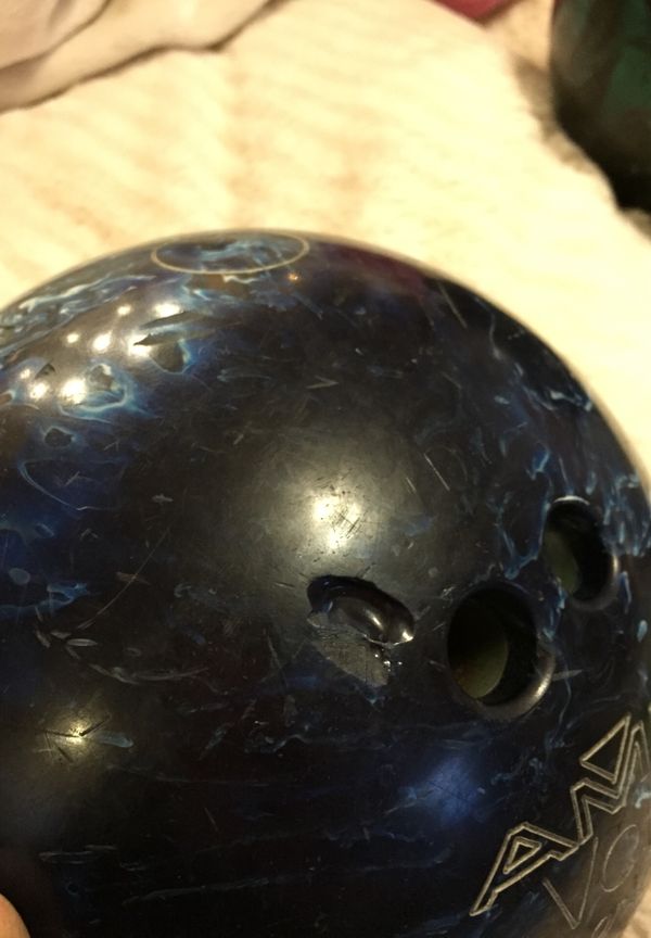 AMF VOIT AMERICAN O (fireball) 12.6lbs vintage bowling ball for Sale in