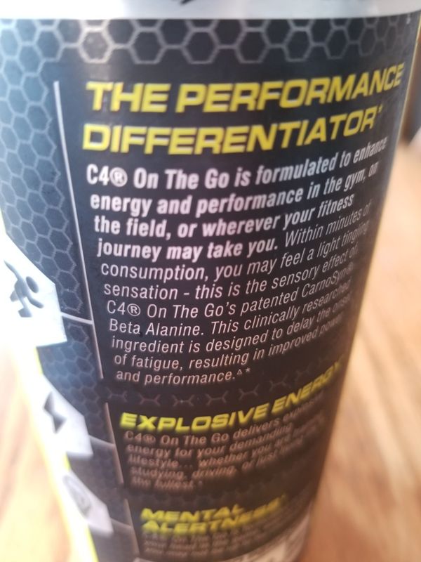 12x cans of original C4 energy drink (Tropical Blast