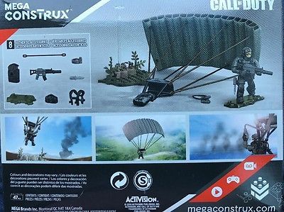 mega construx call of duty paratrooper