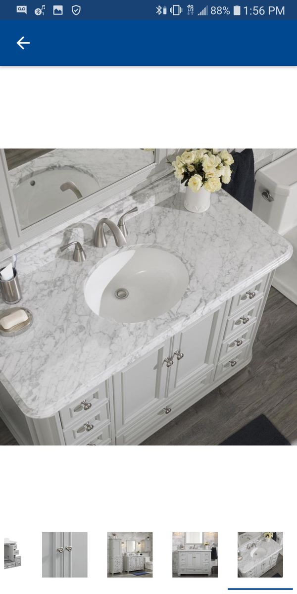 Scott Living Wrightsville Light Gray Single Sink Vanity With Natural Open In The Appcontinue To Mobile Website