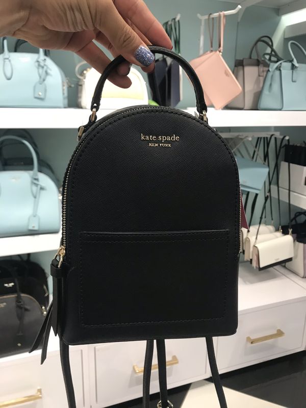 SALE! Kate Spade Mini Convertible Backpack Black for Sale in Katy, TX