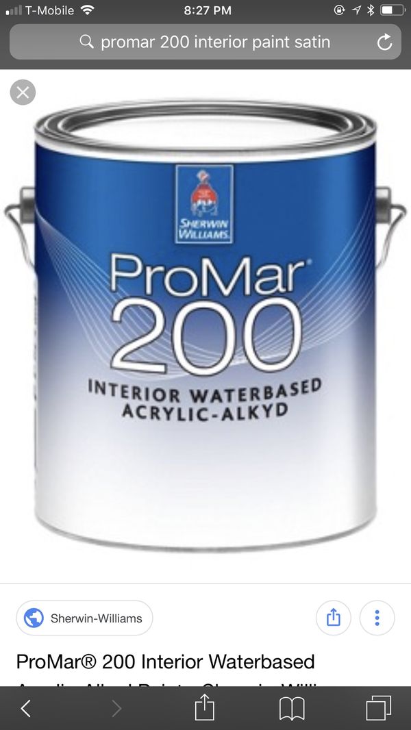 Promar 200 Sherwin Williams 6 gallons on paint unused for Sale in