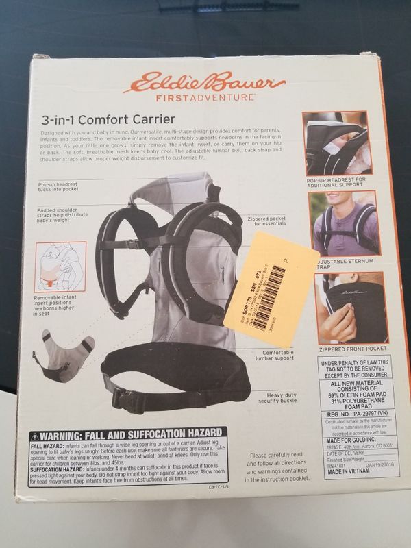 Eddie Bauer 3 In 1 Comfort Carrier For Sale In Dover De Offerup