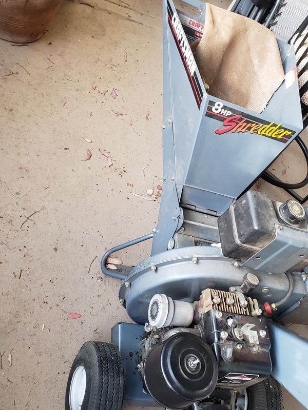 Craftsman 8hp Briggs and Stratton chipper shredder Model 90432 Type