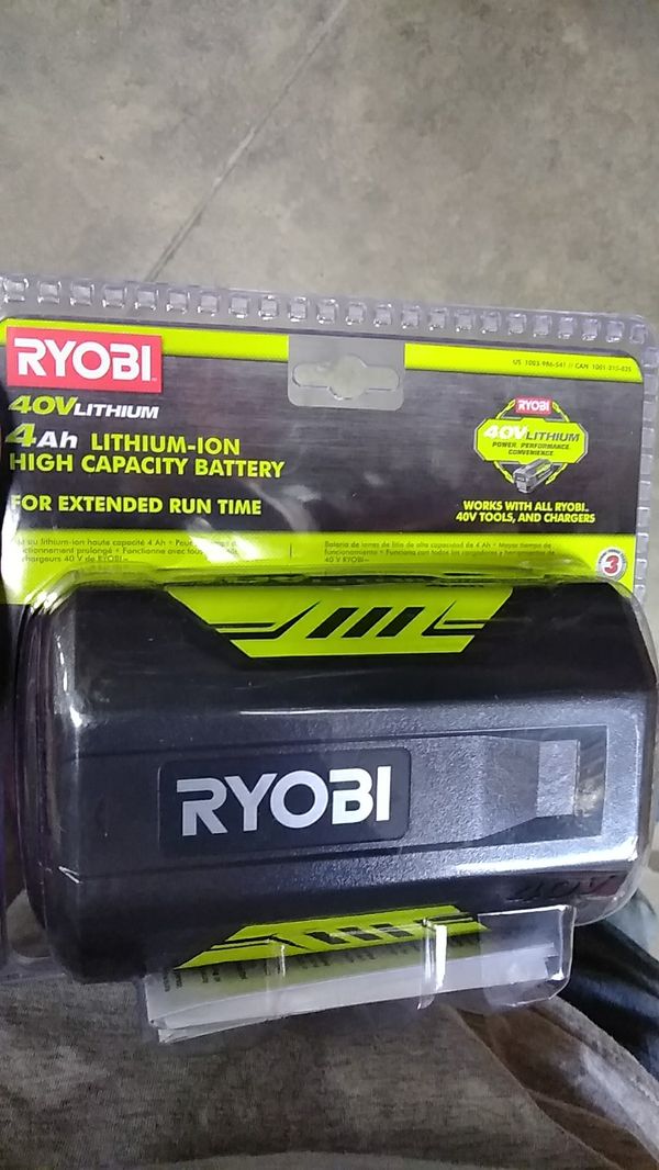 Ryobi 40v 4ah battery 60each obo I have 5 for Sale in Turlock, CA - OfferUp