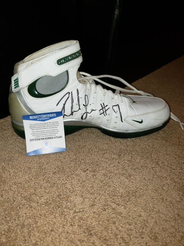 GU Nike Shoes Rashard Lewis Sonics COA for Sale in Kent